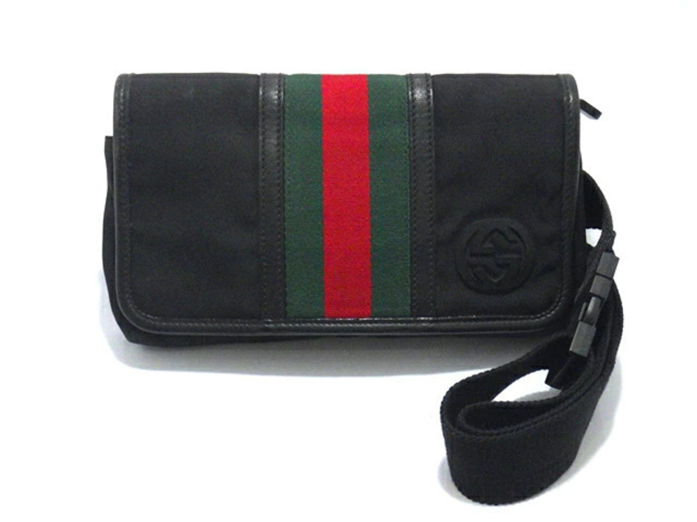 Gucci Sherry Waist Bag Canvas Black